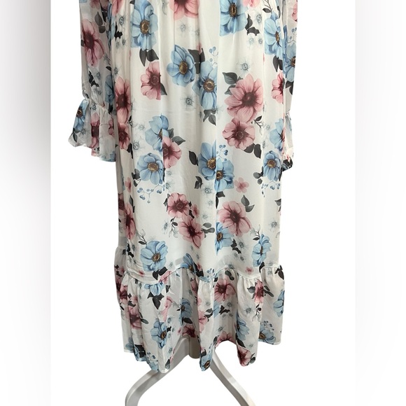 NWT Sunny Spirit Floral Boho Midi Dress - Size Small - Picture 9 of 12